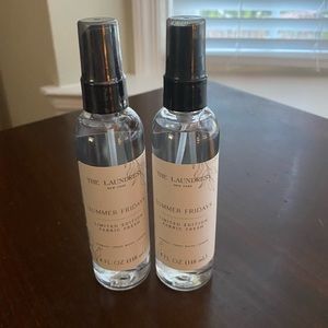Set of 2 fabric sprays from Laundress in Summer Friday scent.
